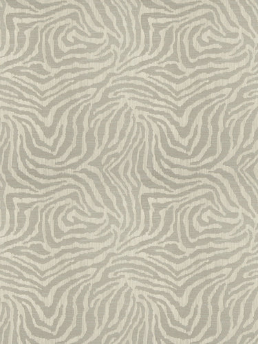 Fabricut Tichenor Animal Zebra Drapery Fabric / Ash
