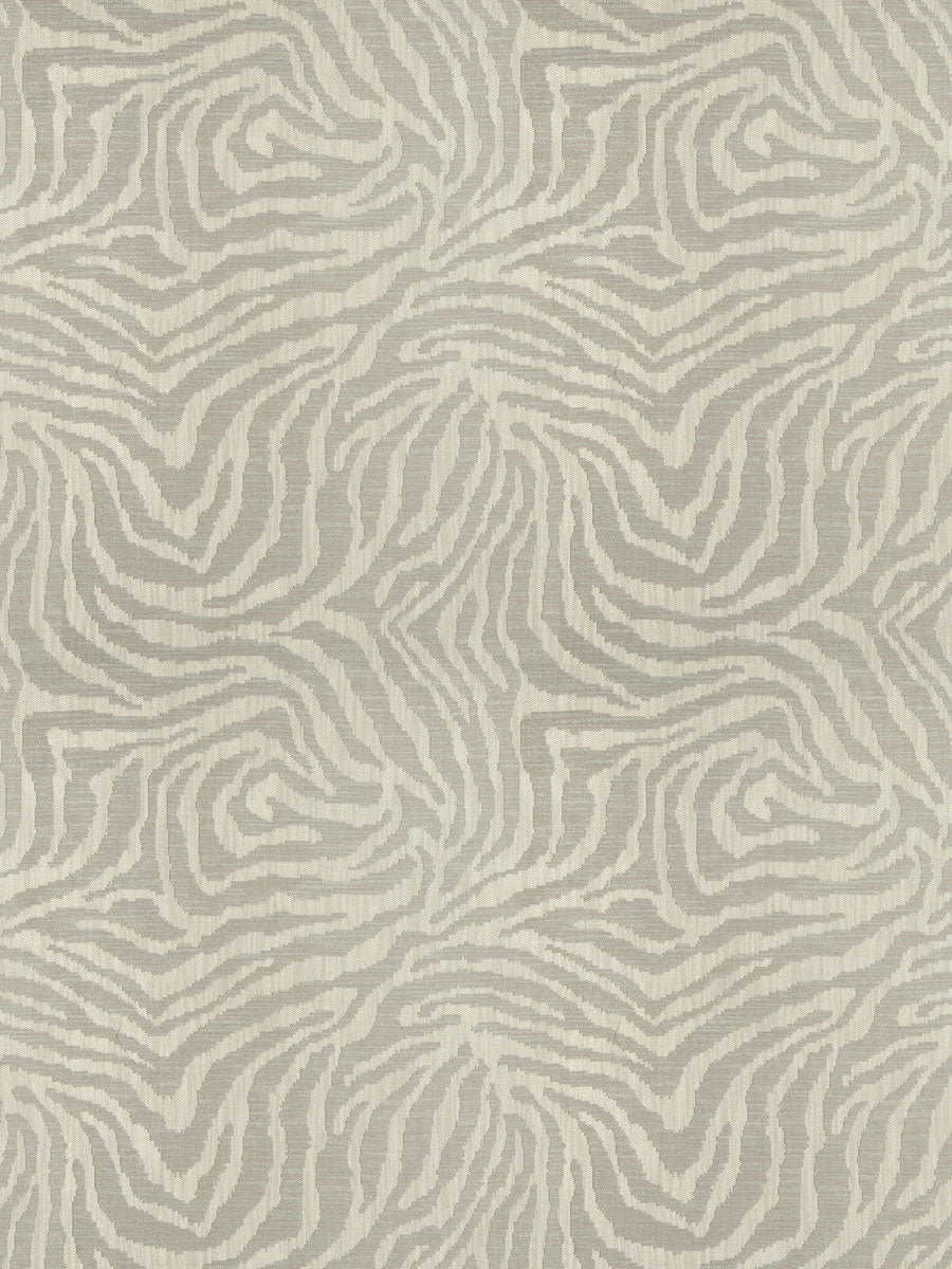 Fabricut Tichenor Animal Zebra Drapery Fabric / Ash