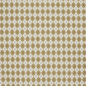 Argyle Diamond Upholstery Fabric Beige Black Cream / Peppercorn FT6