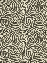 Load image into Gallery viewer, Fabricut Tichenor Animal Zebra Drapery Fabric / Thunder