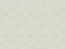 Load image into Gallery viewer, Ivory Blush Beige Embroidered Geometric Art Deco Drapery Fabric