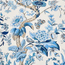 Load image into Gallery viewer, SCHUMACHER CRANLEY GARDEN FABRIC 1314003 / BLUE