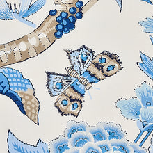 Load image into Gallery viewer, SCHUMACHER CRANLEY GARDEN FABRIC 1314003 / BLUE