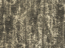 Load image into Gallery viewer, Cotton Poly Hand Printed Espresso Brown Cream Gold Metallic Textured Woven Drapery Fabric