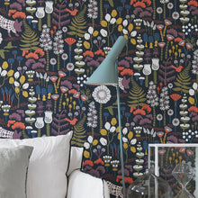 Load image into Gallery viewer, Schumacher Hoppmosse Wallpaper 1452 / Midnight