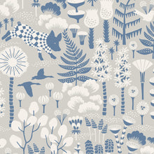 Load image into Gallery viewer, Schumacher Hoppmosse Wallpaper 1454 / Dove And Blue