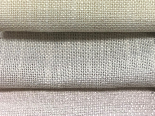 Faux Linen Champagne Oyster Parchment Upholstery Drapery Fabric
