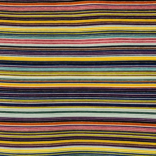 3 Colors Velvet Stripe Upholstery Fabric Purple Blue Orange / FT14