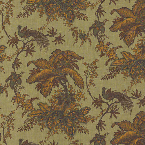 SCHUMACHER COCONUT GROVE FABRIC 171112 / SPRUCE