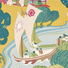 Load image into Gallery viewer, SCHUMACHER PEARL RIVER FABRIC 173066 / YELLOW
