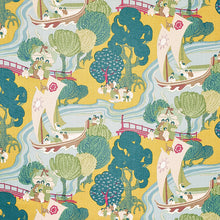 Load image into Gallery viewer, SCHUMACHER PEARL RIVER FABRIC 173066 / YELLOW