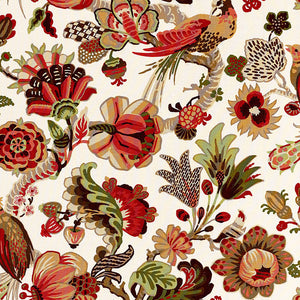 SCHUMACHER CAMBOURNE FABRIC 173822 / CORAL
