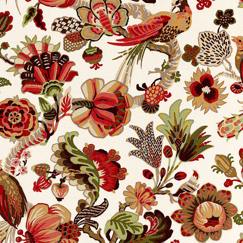 SCHUMACHER CAMBOURNE FABRIC 173822 / CORAL