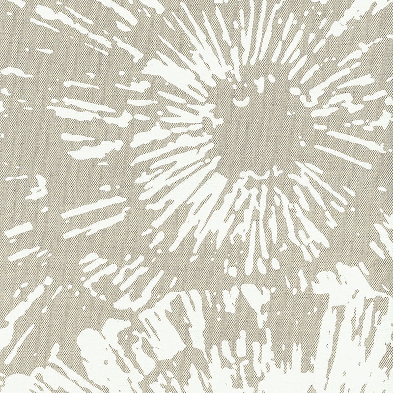SCHUMACHER FIREWORKS FABRIC 173993 / FROSTED NATURAL