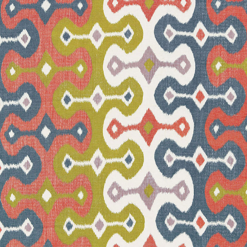 SCHUMACHER DARYA IKAT FABRIC / CARAVAN