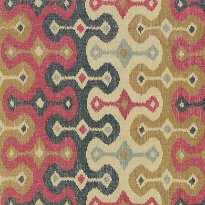 SCHUMACHER DARYA IKAT FABRIC / SPICE
