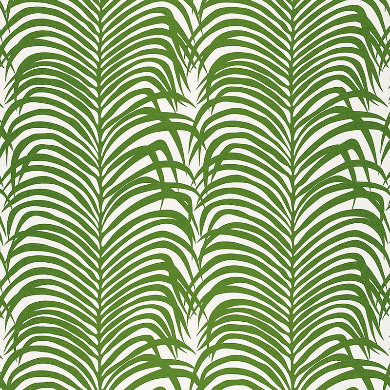SCHUMACHER ZEBRA PALM FABRIC 174871 / JUNGLE