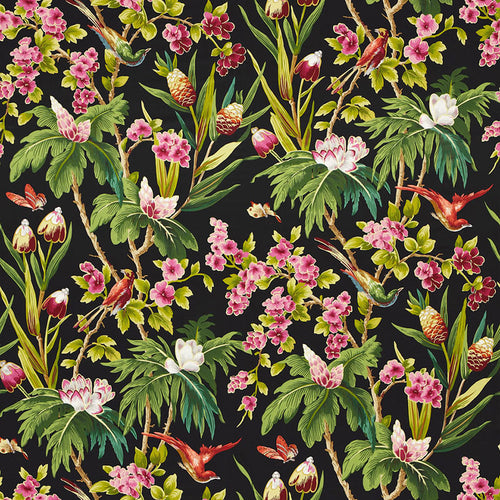 SCHUMACHER SEYCHELLES FABRIC 175700 / NOIR