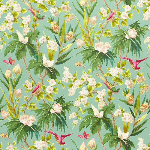 SCHUMACHER SEYCHELLES FABRIC 175702 / SEA