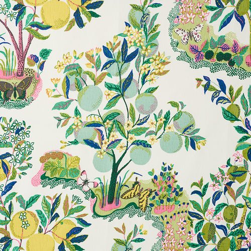 SCHUMACHER CITRUS GARDEN FABRIC 175762 / LIME