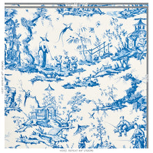 Load image into Gallery viewer, SCHUMACHER SHENGYOU TOILE FABRIC 175804 / BLUE