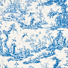 Load image into Gallery viewer, SCHUMACHER SHENGYOU TOILE FABRIC 175804 / BLUE
