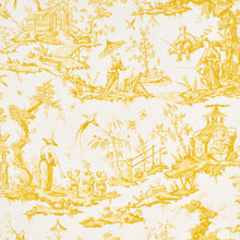 Load image into Gallery viewer, SCHUMACHER SHENGYOU TOILE FABRIC 175805 / YELLOW