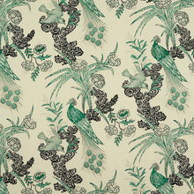 Load image into Gallery viewer, Schumacher Peacock Fabric 175911 / Emerald