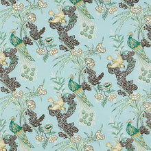 Load image into Gallery viewer, Schumacher Peacock Fabric 175912 / Aqua