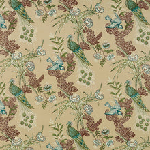Load image into Gallery viewer, Schumacher Peacock Fabric 175914 / Beige