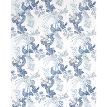 Load image into Gallery viewer, Schumacher Peacock Fabric 175915 / Porcelain