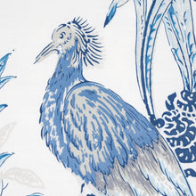 Load image into Gallery viewer, Schumacher Peacock Fabric 175915 / Porcelain