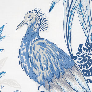 Schumacher Peacock Fabric 175915 / Porcelain