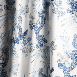 Schumacher Peacock Fabric 175915 / Porcelain