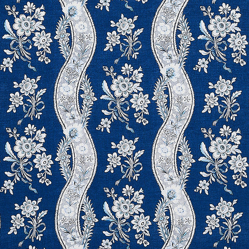 SCHUMACHER LE CASTELLET FABRIC 175984 / INDIGO