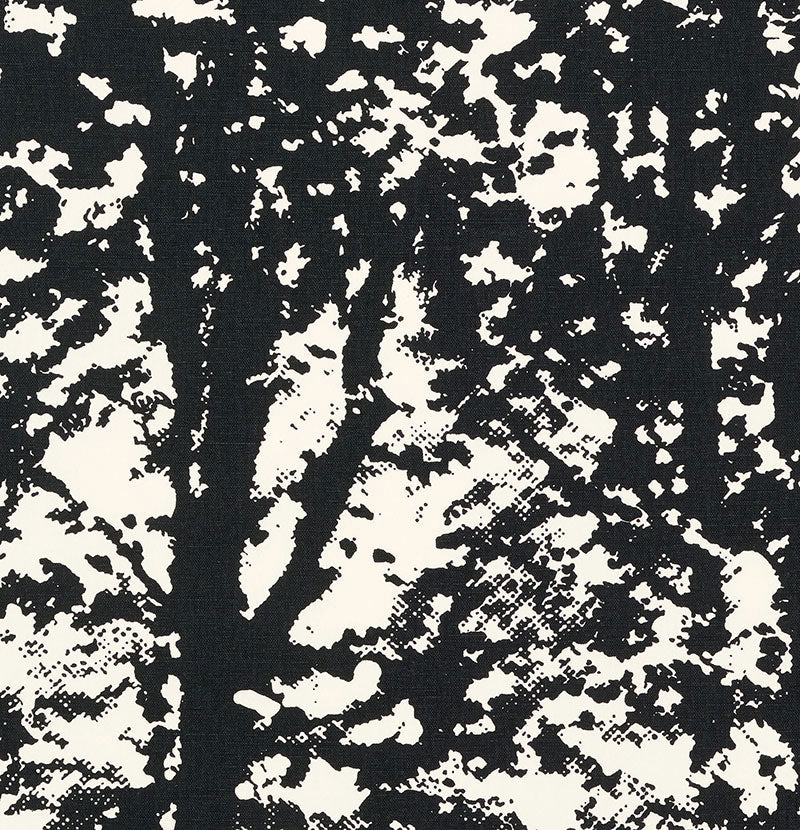SCHUMACHER WOODLAND FABRIC 176213 / BLACK