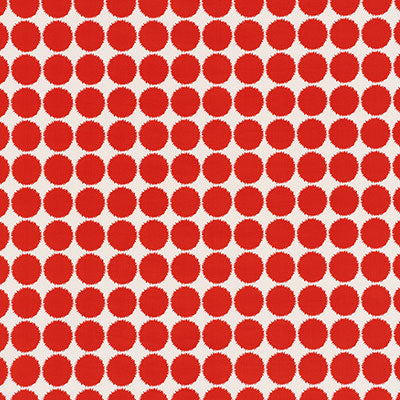 SCHUMACHER FUZZ II INDOOR OUTDOOR FABRIC / RED