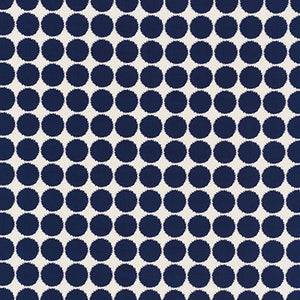SCHUMACHER FUZZ II INDOOR OUTDOOR FABRIC / NAVY