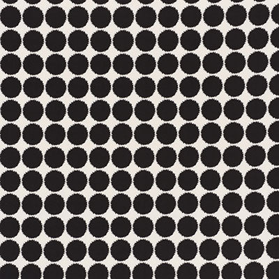 SCHUMACHER FUZZ II INDOOR OUTDOOR FABRIC / BLACK