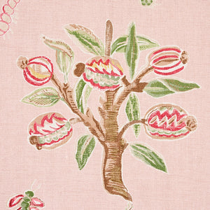 SCHUMACHER MAGICAL MENAGERIE FABRIC 176754 / BLUSH