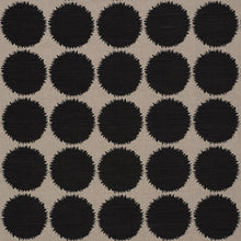 Load image into Gallery viewer, SCHUMACHER FUZZ FABRIC 177095 / BLACK &amp; NATURAL