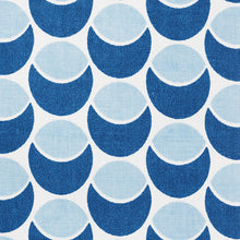 Load image into Gallery viewer, SCHUMACHER BUDS FABRIC 177150 / NAVY &amp; SKY