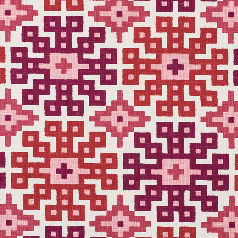 SCHUMACHER PALMETTO PRINT FABRIC / VALENTINE