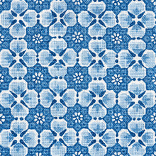 Load image into Gallery viewer, SCHUMACHER PALISADES FLORET FABRIC / INDIGO