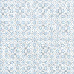 SCHUMACHER PALISADES FLORET FABRIC / CHINA BLUE