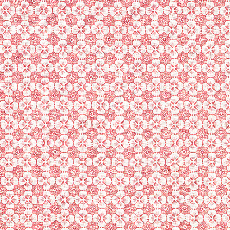 SCHUMACHER PALISADES FLORET FABRIC / PINK