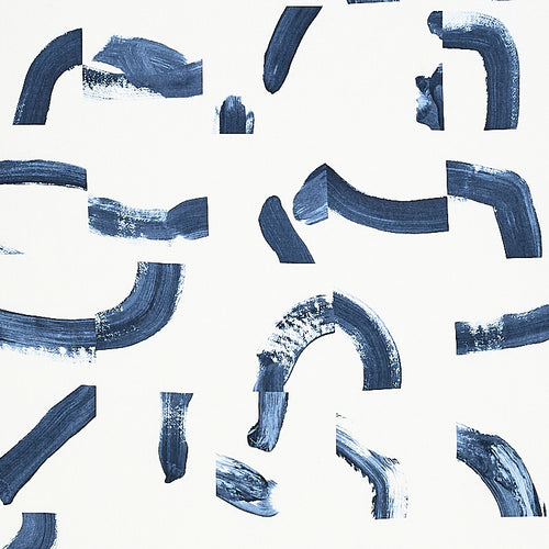 Schumacher Sepiessa Fabric 177894 / Navy