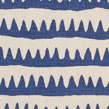 Load image into Gallery viewer, SCHUMACHER CORFU STRIPE FABRIC / NAVY