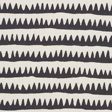 Load image into Gallery viewer, SCHUMACHER CORFU STRIPE FABRIC / BLACK