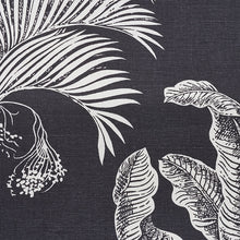 Load image into Gallery viewer, SCHUMACHER GRAND PALMS FABRIC 178003 / CARBON